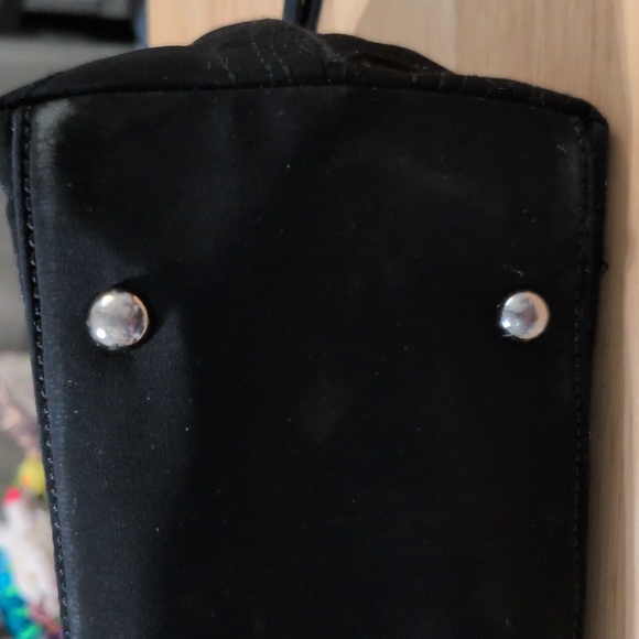 Solid Black Vera Bradley Bag With Two Front Pockets - Picture 9 of 10